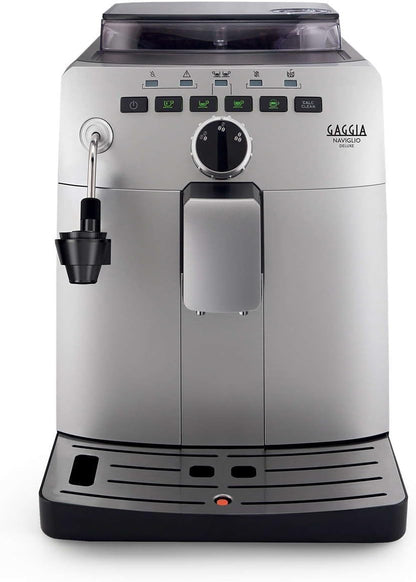 Gaggia Naviglio Deluxe Automatic Espresso Machine, Bean-to-Cup, Silver, Made in Italy