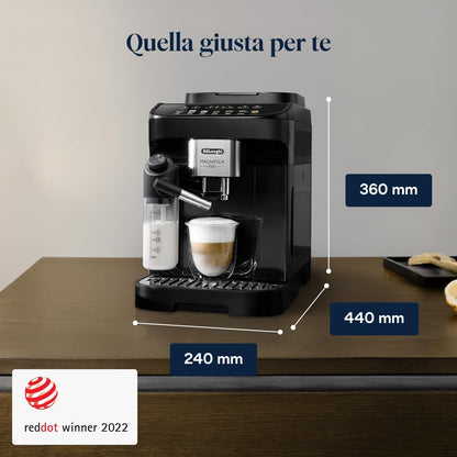 De'Longhi Magnifica Evo ECAM292.81.B Automatic Coffee Machine, 7 One-Touch Drinks, Black