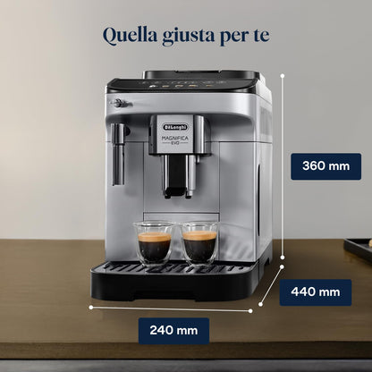 De'Longhi Magnifica ECAM292.33.SB Automatic Coffee Machine, 4 One-Touch Drinks, Silver