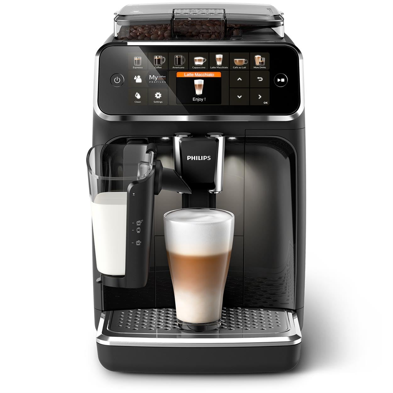 Philips 5400 Series Automatic Coffee Machine, LatteGo, 12 Drinks, 4 User Profiles