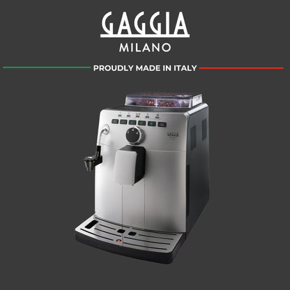 Gaggia Naviglio Deluxe Automatic Espresso Machine, Bean-to-Cup, Silver, Made in Italy