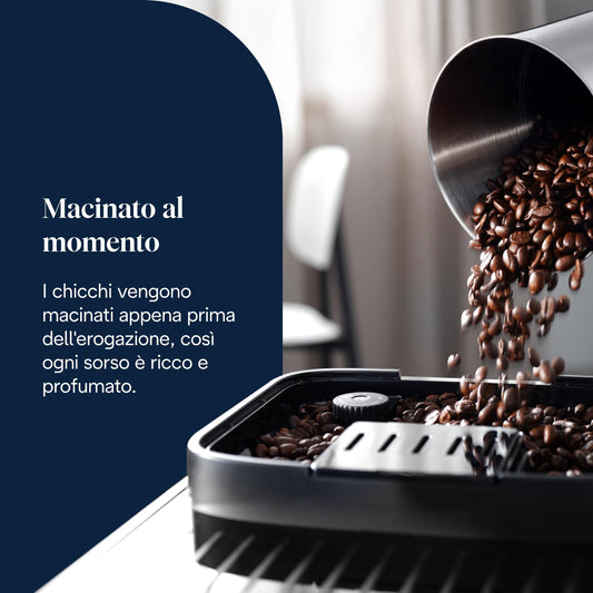 De'Longhi Magnifica Evo ECAM292.81.B Automatic Coffee Machine, 7 One-Touch Drinks, Black