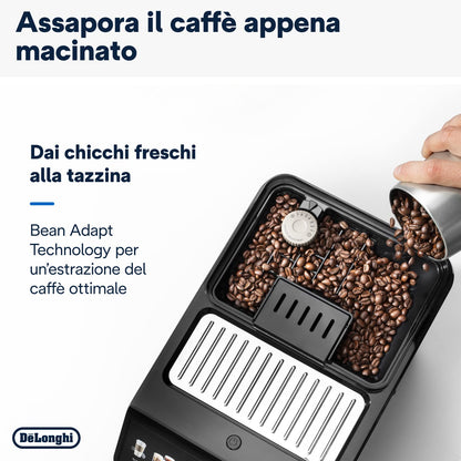 De'Longhi Eletta Explore ECAM452.67.G Coffee Machine, 50 Drinks, Cold Brew, LatteCrema