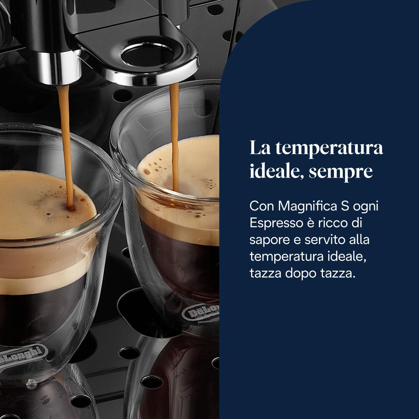 De'Longhi Magnifica S ECAM11.112.B Automatic Espresso Machine, Bean or Ground Coffee, Black