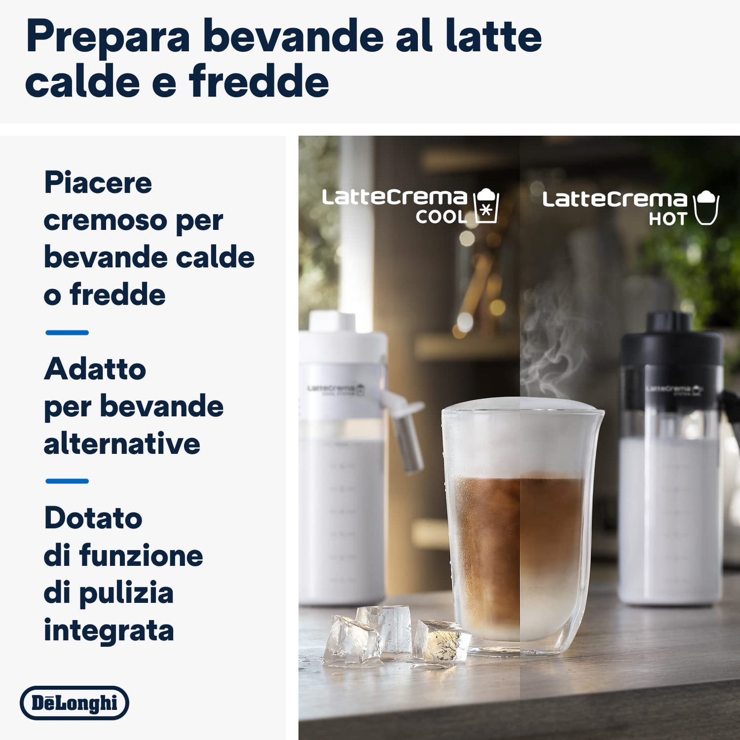 De'Longhi Eletta Explore ECAM452.67.G Coffee Machine, 50 Drinks, Cold Brew, LatteCrema